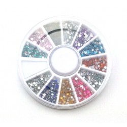 Carusel ornamente metalice modele unghii 1200-1500buc #335015 Strasuri ornare unghii